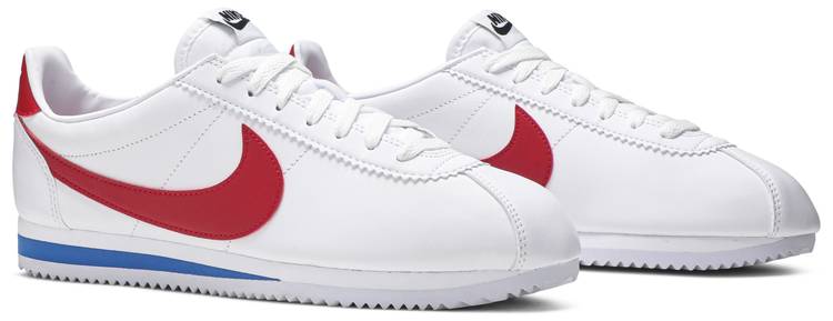 Wmns Classic Cortez Leather 'White Red' - Nike - 807471 103 | GOAT