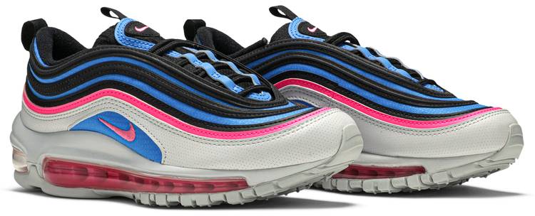 white pink and blue air max 97