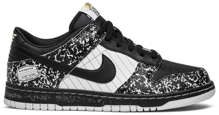 nike dunk low notebook