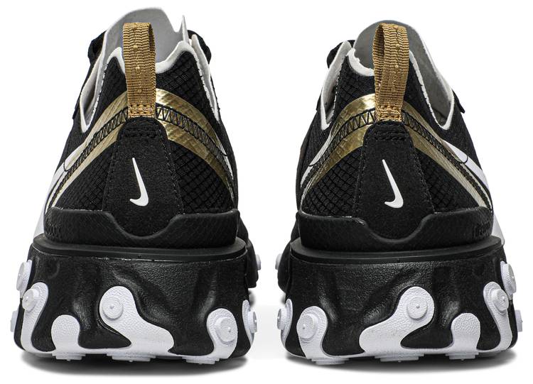 nike react element black and gold