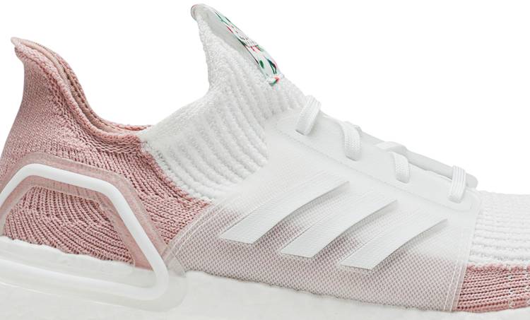 white and pink ultra boost