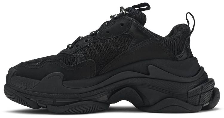 Balenciaga Leather Triple S Sneakers in Black for Men Save