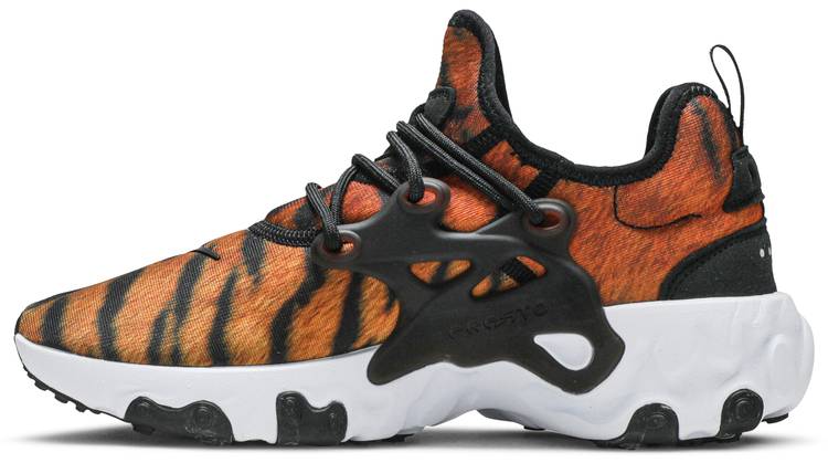 nike react presto premium sneakers in tiger print