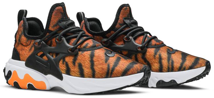 nike react presto premium sneakers in tiger print