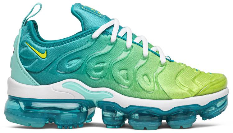 vapormax plus blue and green