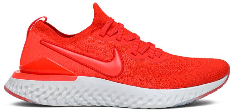 nike epic react flyknit 2 chile red
