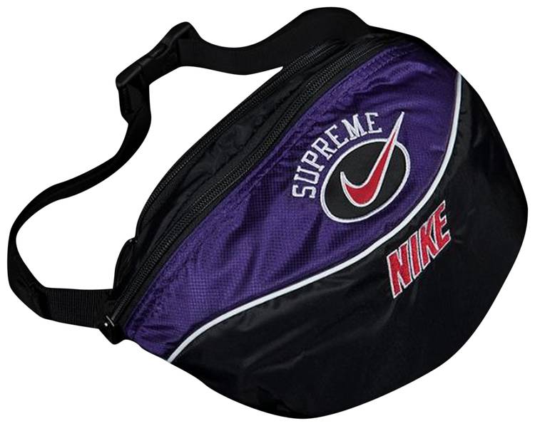 supreme nike shoulder bag purple