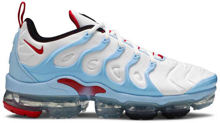 baby blue and red vapormax