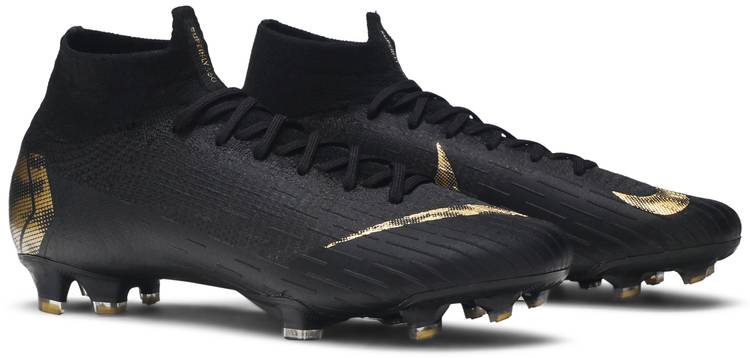 black and gold nike mercurial