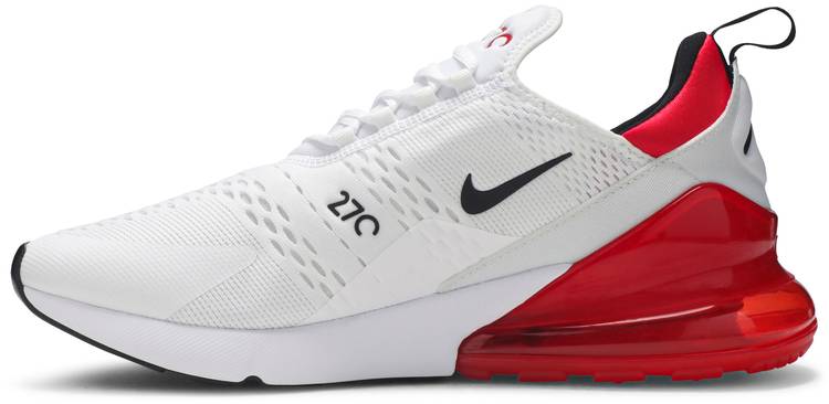 nike air max 270 white and university red