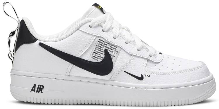 nike air force one overbranded white