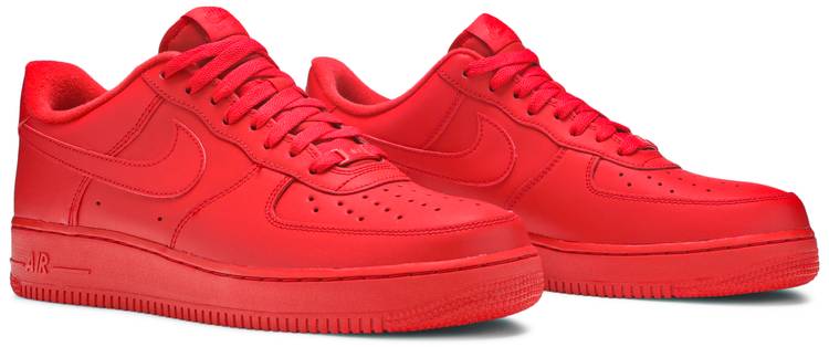 all red high top air force ones