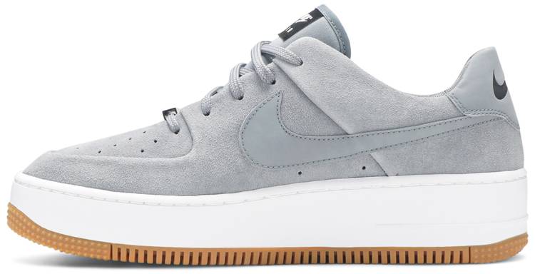 air force 1 sage low platform sneaker grey