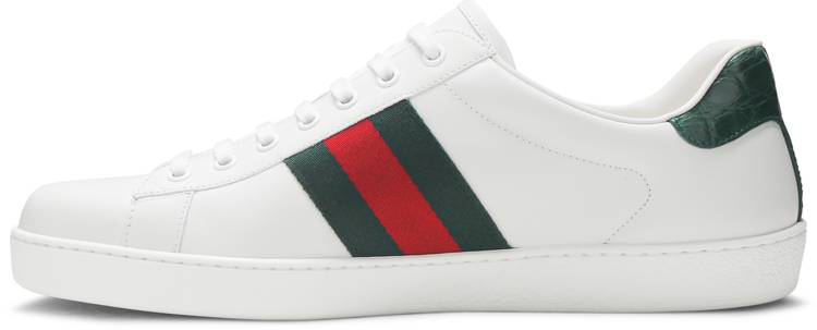 gucci white ace leather sneakers