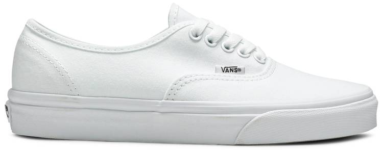 all white vans authentic