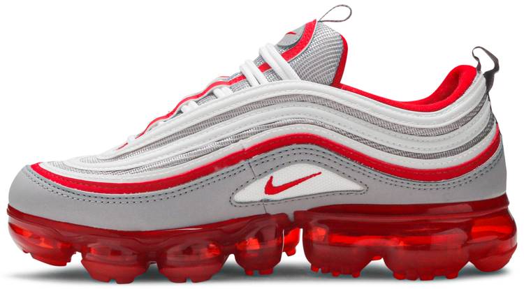 red and grey vapormax 97