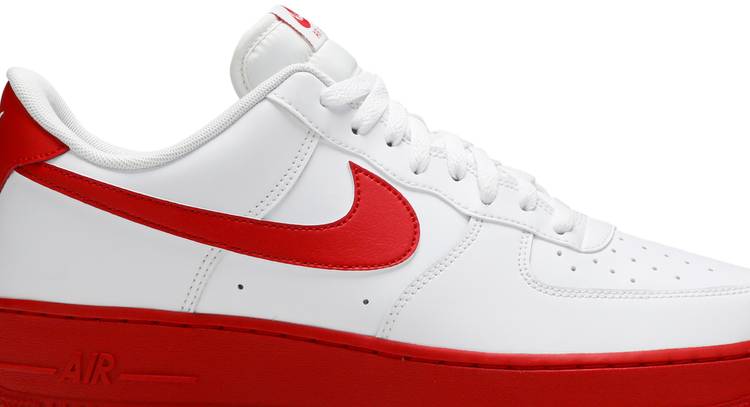 white air force 1 with red tick