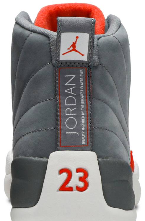 jordan 12 orange and gray