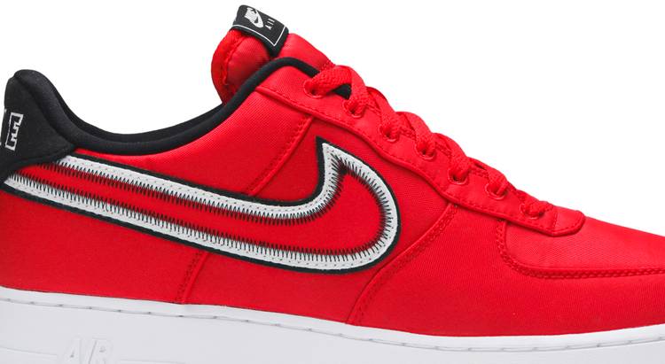 nike air force 1 low reverse stitch university red