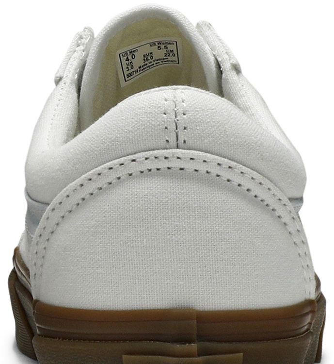 vans white gum sole old skool