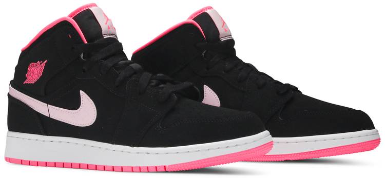 Air Jordan 1 Mid GS 'Black Digital Pink 