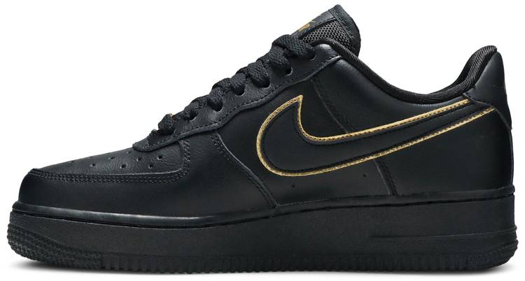 nike air force black with gold