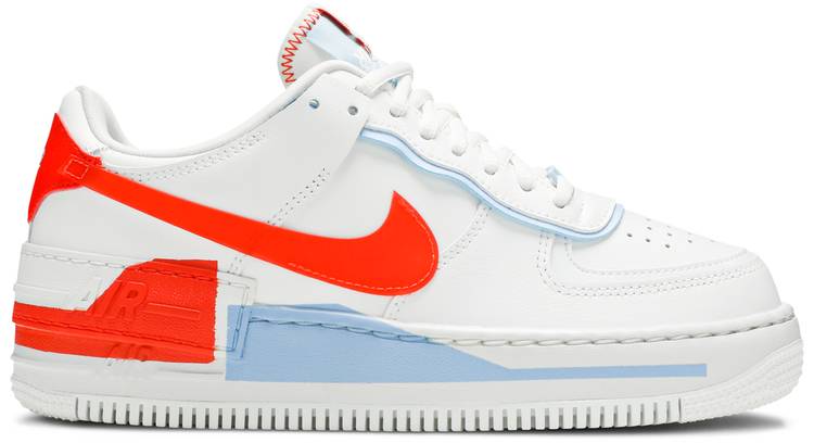 blue and orange air force ones