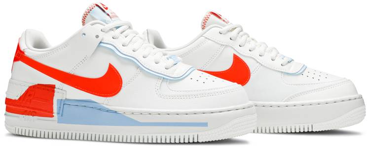 orange and blue air force 1