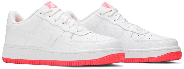 white racer pink air force 1