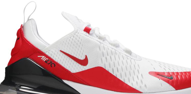 nike air max 270 white and red