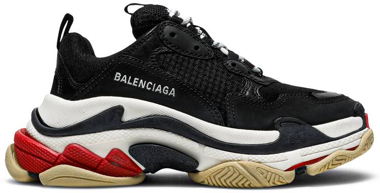 Balenciaga Wmns Triple S Sneaker 'Black Red' - Balenciaga - 524037 ...