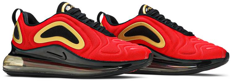 red and gold air max 720