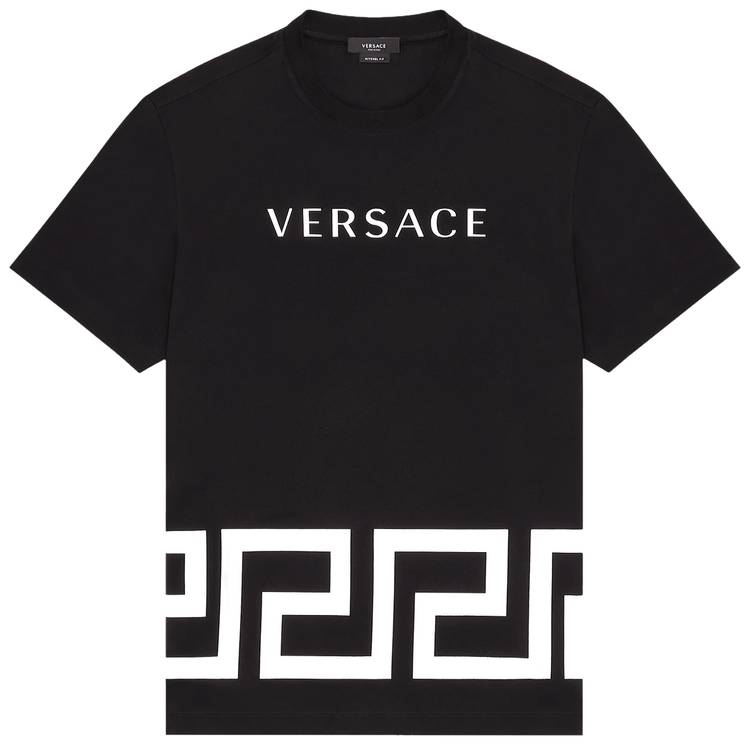 Versace Greca T-Shirt 'Black' - Versace - A88560 A235263 A1008 | GOAT