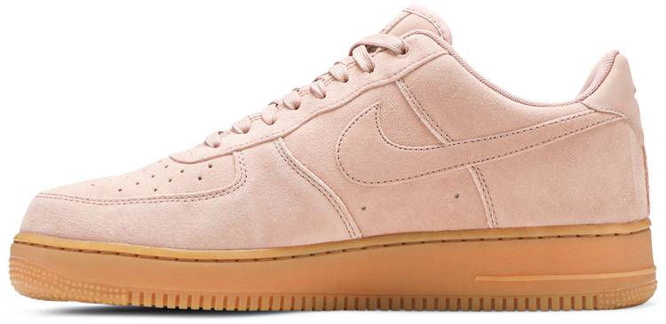 nike air force one pink suede