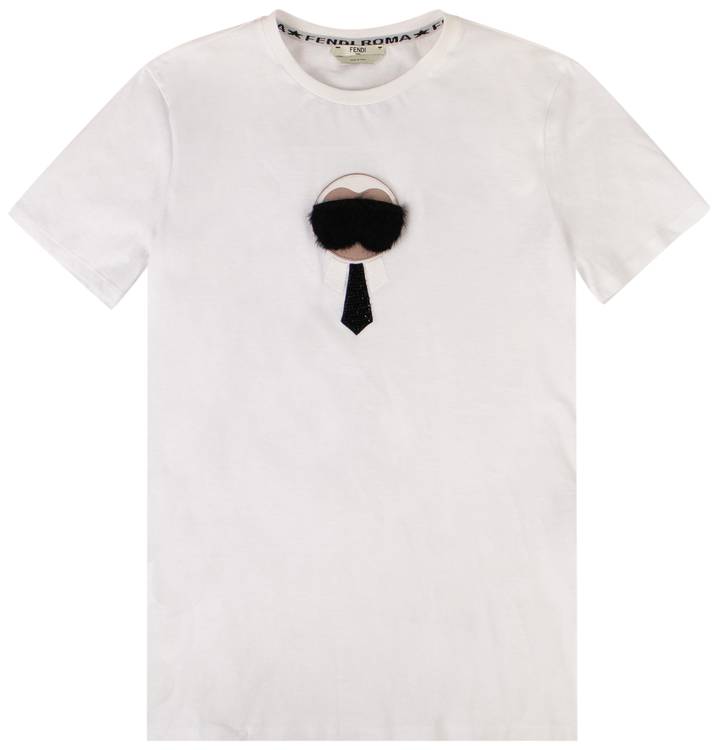 Fendi x Karl Lagerfeld Karl Monster T-Shirt 'White'