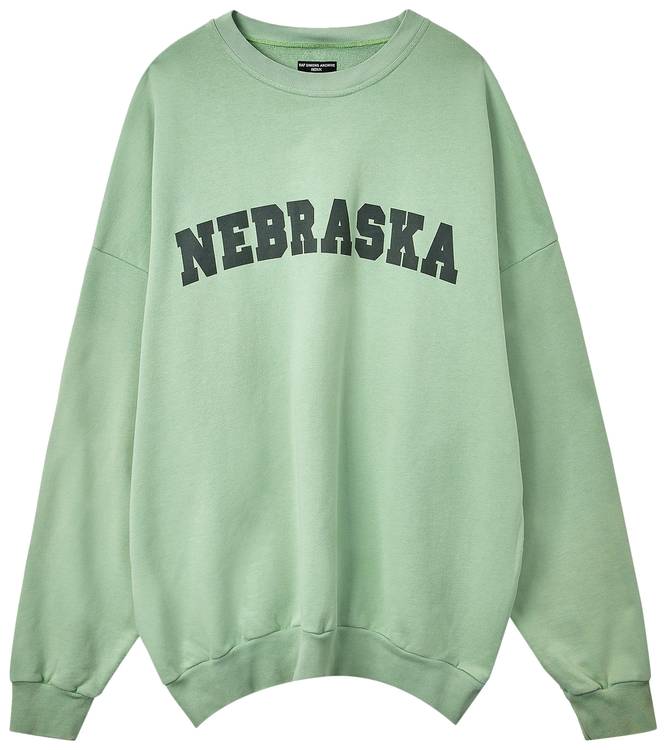 gasformig Donation minimum Raf Simons Redux Sweater With Nebraska Print 'Mint' - Raf Simons - A01 130  19004 00021 | GOAT