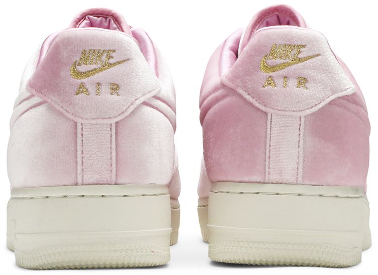 pink velvet air force ones
