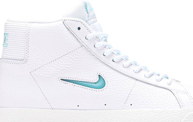 Zoom Blazer Mid Premium Sb White Glacier Ice Jewel Nike Cu52 100 Goat