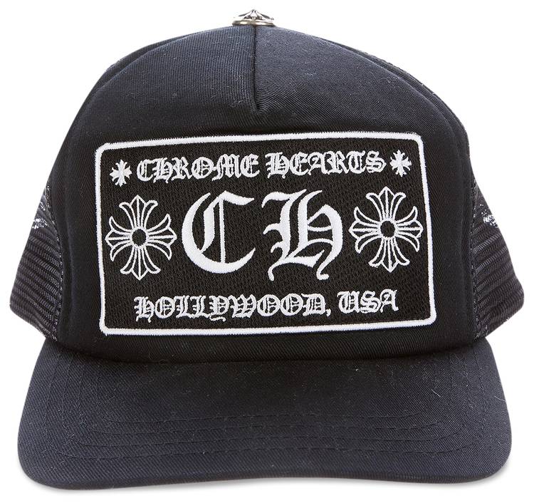 Chrome Hearts Ch Hollywood Trucker Hat 'Black' - Chrome - 1383 100000701CHTH BLAC |