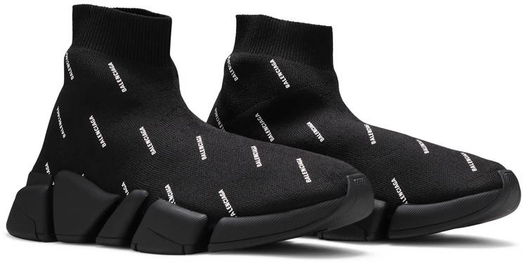 Balenciaga Wmns Speed 2.0 Sneaker 'Allover Logo - Black 