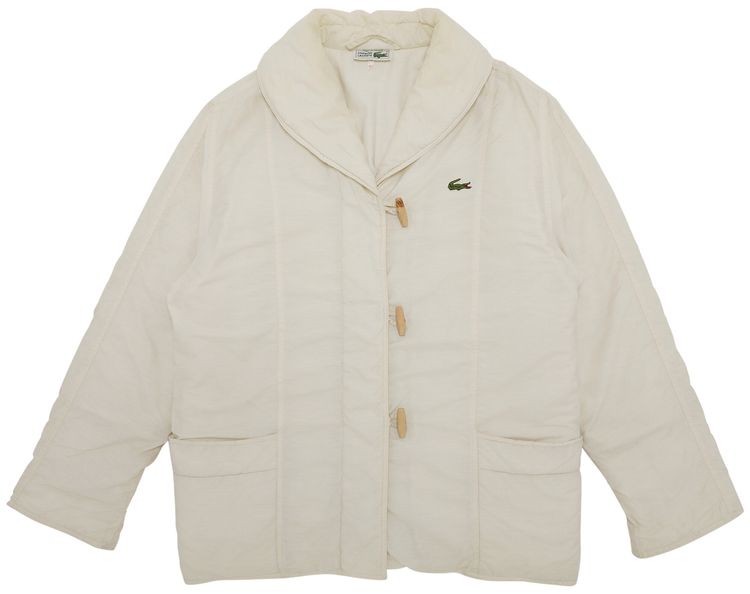 white lacoste puffer jacket