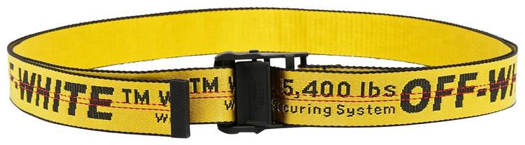 Off-White Classic Belt 'Yellow/Black' - Off-White OMRB012F21FAB0011810 GOAT