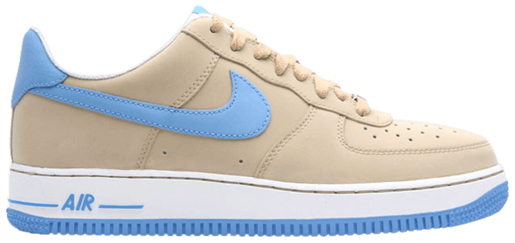 blue and tan air force ones