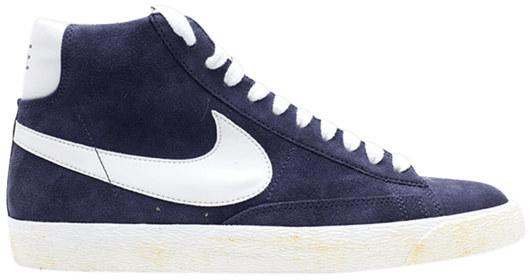 nike blazer high blue suede