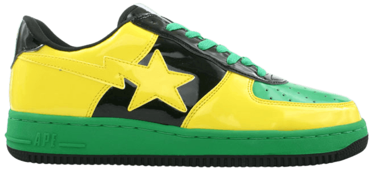 bapesta green yellow black