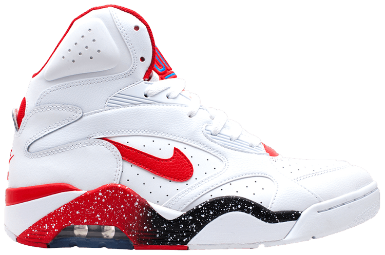 Air Force 180 Mid 'White Hyper Red' - Nike - 537330 101 | GOAT