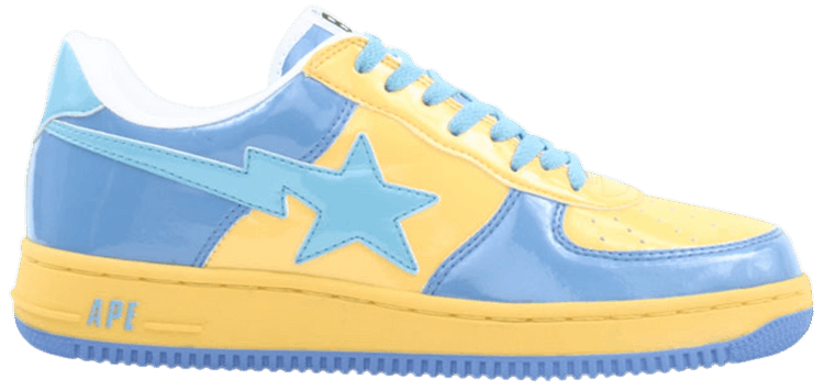 green yellow blue bapesta