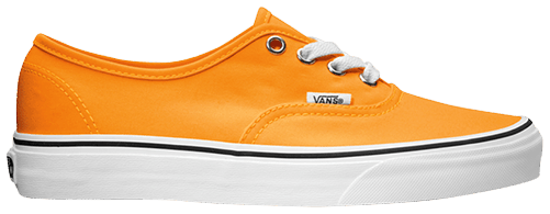 vans authentic neon orange