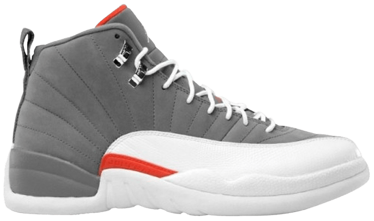 white gray red 12s
