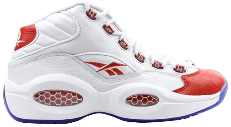 reebok question mid all red